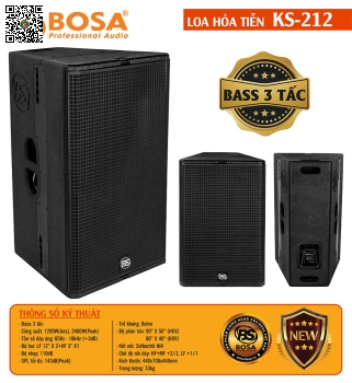 Loa Hỏa Tiễn BOSA KS-212 Bass 3 Tấc