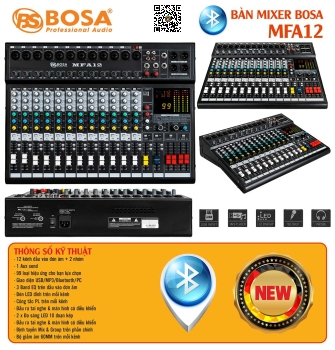 Bàn Mixer Bosa MFA12 Bluetooth